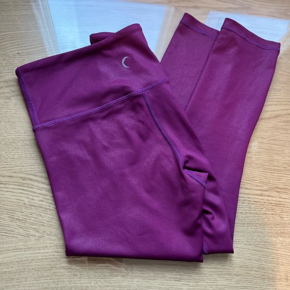 Zyia Lipgloss Metallic Plus High Rise Leggings 20” Inseam Sz 4 - Picture 11 of 11